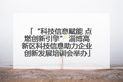 “科技信息赋能 点燃创新引擎” 淄博高新区科技信息助力企业创新发展培训会举办