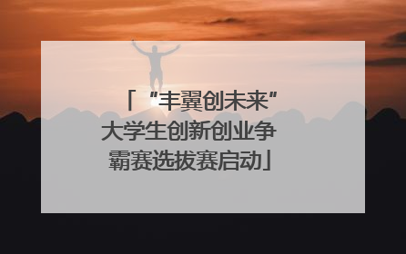 “丰翼创未来”大学生创新创业争霸赛选拔赛启动