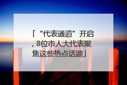 “代表通道”开启，8位市人大代表聚焦这些热点话题