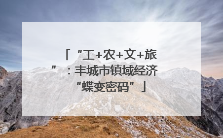“工+农+文+旅”：丰城市镇域经济“蝶变密码”