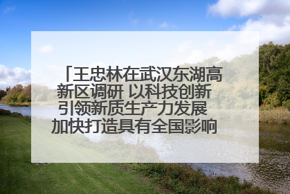王忠林在武汉东湖高新区调研 以科技创新引领新质生产力发展 加快打造具有全国影响力的科技创新高地