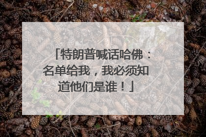 特朗普喊话哈佛：名单给我，我必须知道他们是谁！