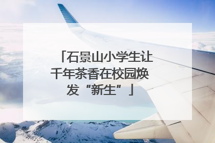 石景山小学生让千年茶香在校园焕发“新生”