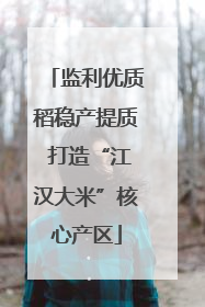监利优质稻稳产提质 打造“江汉大米”核心产区
