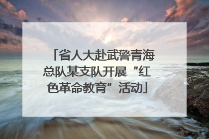 省人大赴武警青海总队某支队开展“红色革命教育”活动