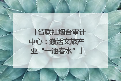 省联社烟台审计中心：激活文旅产业“一池春水”