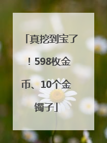 真挖到宝了！598枚金币、10个金镯子