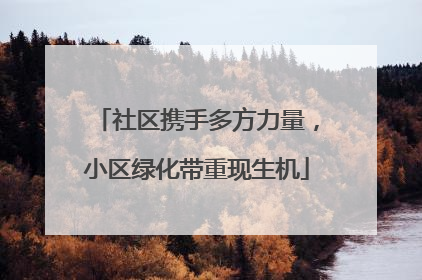 社区携手多方力量，小区绿化带重现生机
