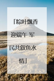 粽叶飘香迎端午 军民共叙鱼水情