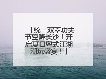 统一双萃功夫节空降长沙！开启夏日粤式江湖潮玩盛宴！