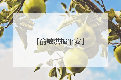 俞敏洪报平安