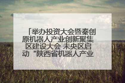 举办投资大会暨秦创原机器人产业创新聚集区建设大会 未央区启动“陕西省机器人产业聚集区”建设