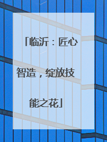 临沂：匠心智造，绽放技能之花