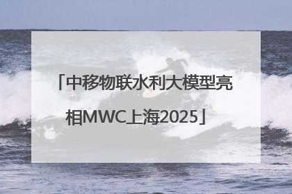 中移物联水利大模型亮相MWC上海2025