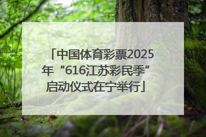 中国体育彩票2025年“616江苏彩民季”启动仪式在宁举行