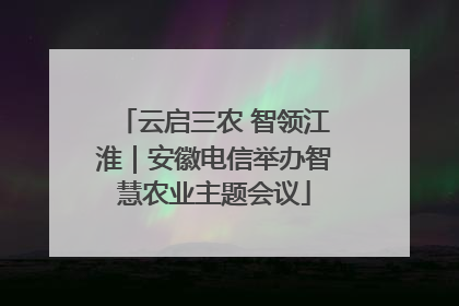 云启三农 智领江淮｜安徽电信举办智慧农业主题会议