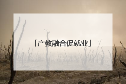 产教融合促就业