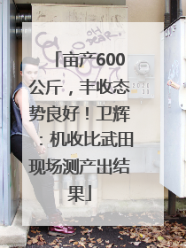 亩产600公斤，丰收态势良好！卫辉：机收比武田现场测产出结果