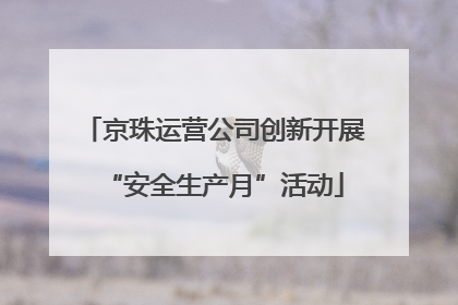 京珠运营公司创新开展“安全生产月”活动