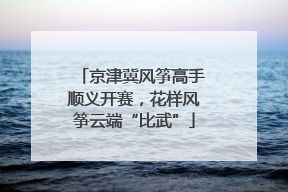 京津冀风筝高手顺义开赛，花样风筝云端“比武”