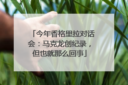 今年香格里拉对话会：马克龙创纪录，但也就那么回事
