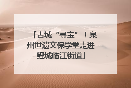 古城“寻宝”！泉州世遗文保学堂走进鲤城临江街道