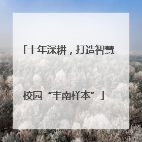 十年深耕，打造智慧校园“丰南样本”
