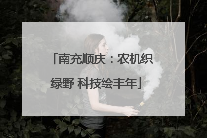 南充顺庆：农机织绿野 科技绘丰年