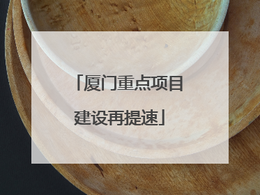 厦门重点项目建设再提速