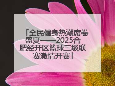 全民健身热潮席卷盛夏——2025合肥经开区篮球三级联赛激情开赛