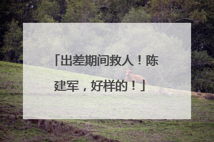 出差期间救人！陈建军，好样的！