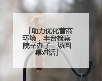 助力优化营商环境，丰台检察院举办了一场圆桌对话