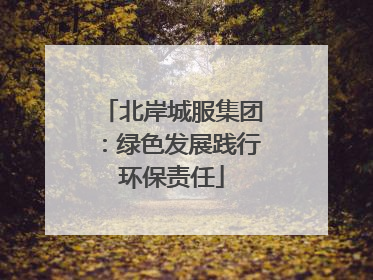 北岸城服集团：绿色发展践行环保责任