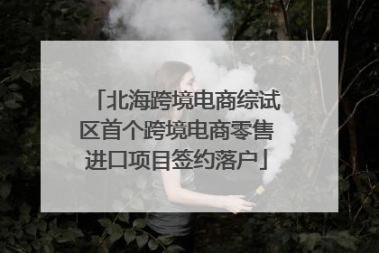 北海跨境电商综试区首个跨境电商零售进口项目签约落户