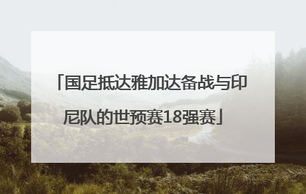 国足抵达雅加达备战与印尼队的世预赛18强赛