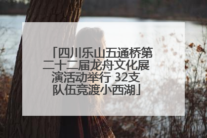四川乐山五通桥第二十二届龙舟文化展演活动举行 32支队伍竞渡小西湖