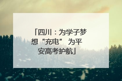 四川：为学子梦想“充电” 为平安高考护航