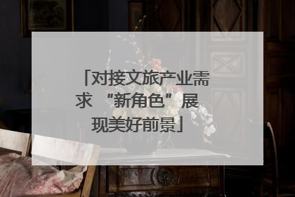对接文旅产业需求 “新角色”展现美好前景