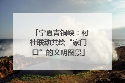 宁夏青铜峡：村社联动共绘“家门口”的文明图景