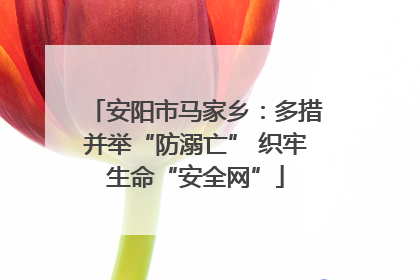 安阳市马家乡：多措并举“防溺亡” 织牢生命“安全网”