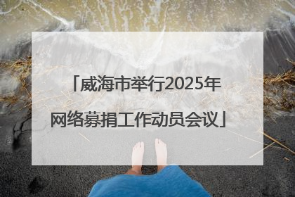 威海市举行2025年网络募捐工作动员会议
