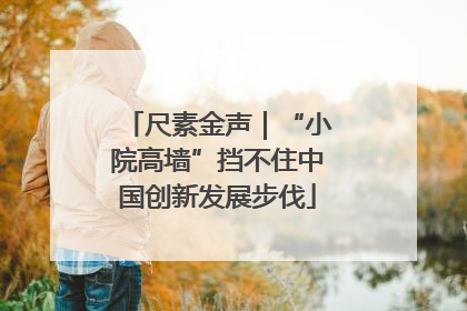 尺素金声｜“小院高墙”挡不住中国创新发展步伐