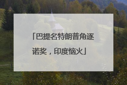 巴提名特朗普角逐诺奖，印度恼火