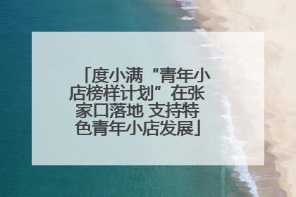 度小满“青年小店榜样计划”在张家口落地 支持特色青年小店发展