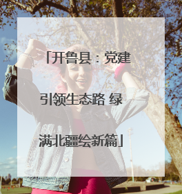 开鲁县：党建引领生态路 绿满北疆绘新篇