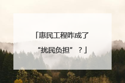 惠民工程咋成了“扰民负担”？