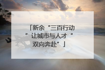 新余“三百行动”让城市与人才“双向奔赴”