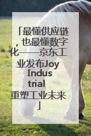 最懂供应链，也最懂数字化——京东工业发布Joy Industrial 重塑工业未来