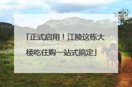 正式启用！江陵这栋大楼吃住购一站式搞定