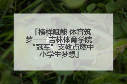 榜样赋能 体育筑梦——吉林体育学院“冠军”支教点燃中小学生梦想
